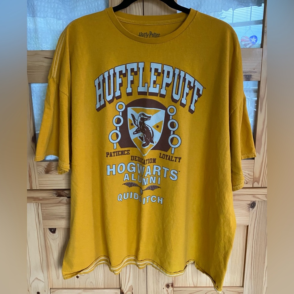 Warner Bros. Hufflepuff Quidditch Yellow Tee